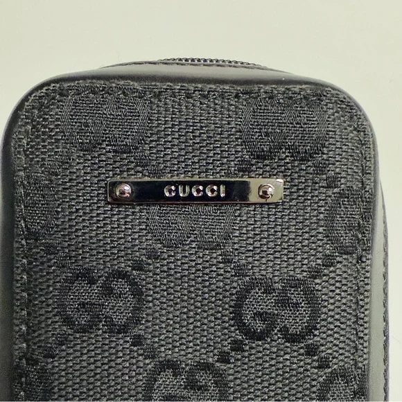 Gucci case - black canvas, pouch - Picture 3 of 13
